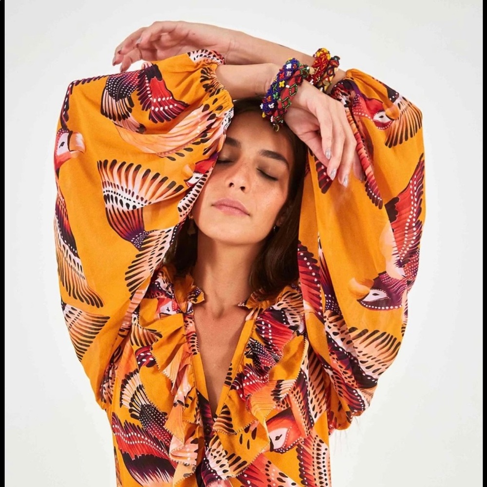 Boho/ indie/yellow/gold maxi dress size large